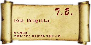 Tóth Brigitta névjegykártya