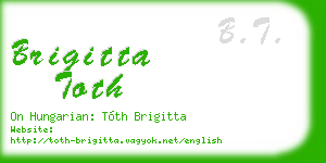 brigitta toth business card