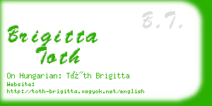 brigitta toth business card